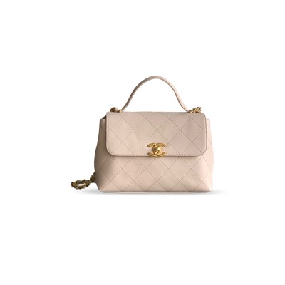 CHANEL SMALL FLAP BAG WITH TOP HANDLE 296381 (28*20.5*9.5cm)